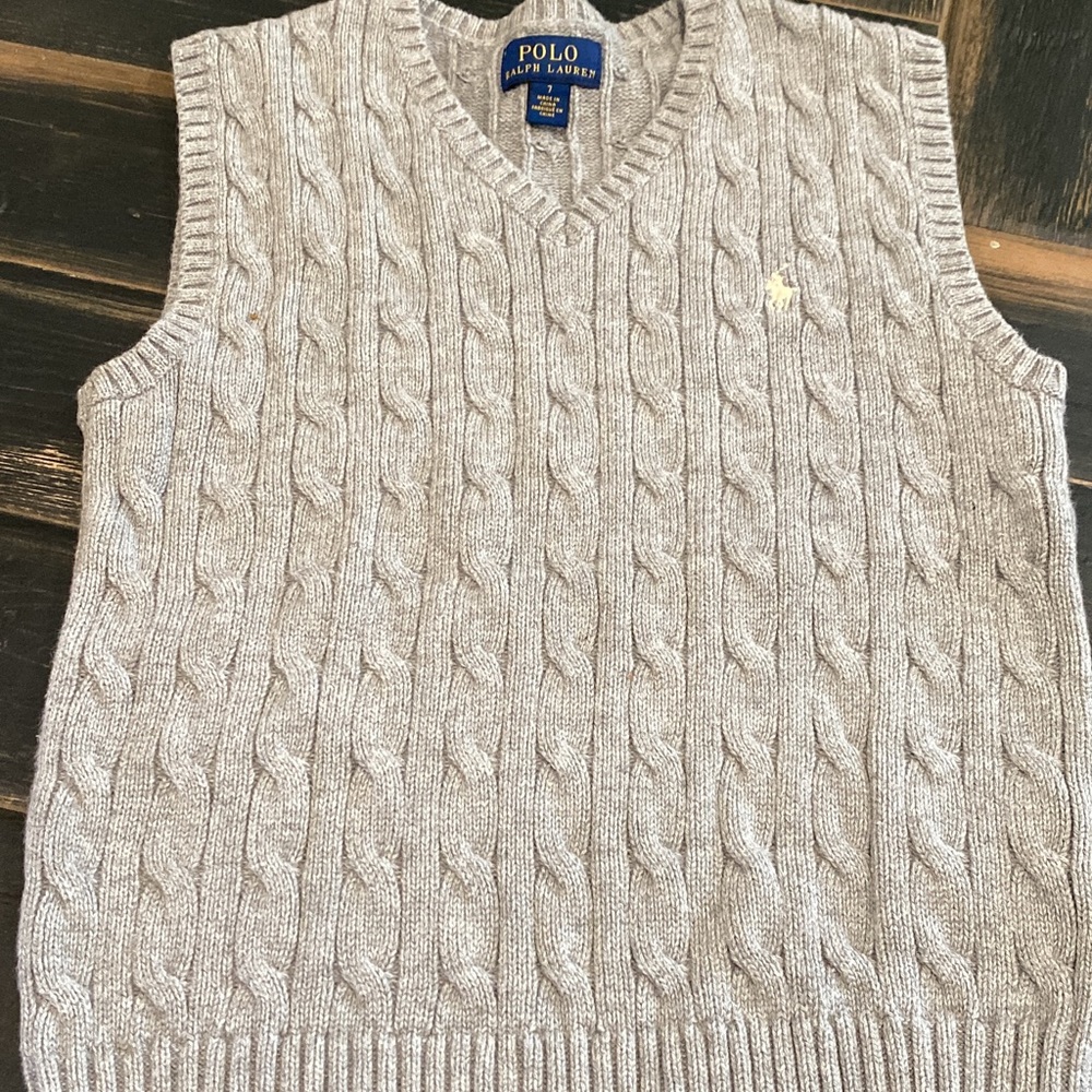 Size 7 Polo Sweater Vest